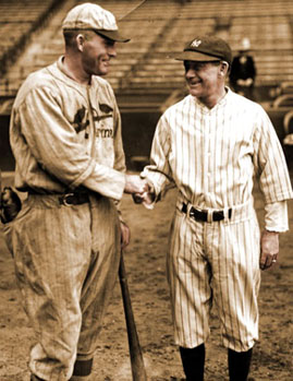 Opposing managers before 1926 World Series.